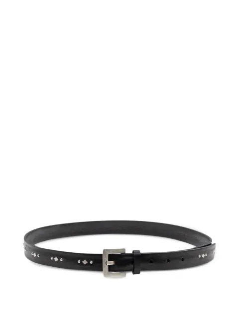 Orciani stud-embellished leather belt Black U08445