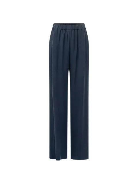 Emporio Armani Crepe gabardine pants Signature Capsule Blue EW005234TE21429
