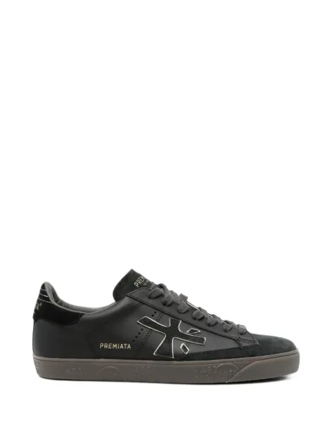 Premiata Steven 8484 logo-patch sneakers Black 8484