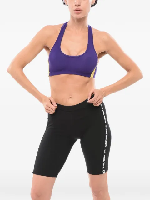 DSQUARED2 Icon logo-band sports bra Purple D8RG84040ISA01
