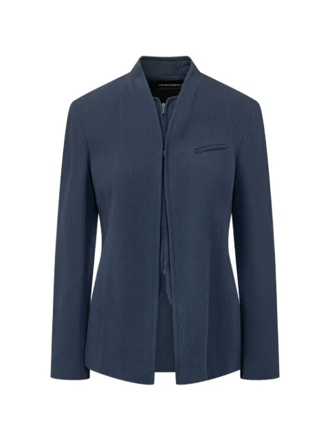 Emporio Armani jacket with bib in crepe gabardine Signature Capsule Blue EW004850TE21429
