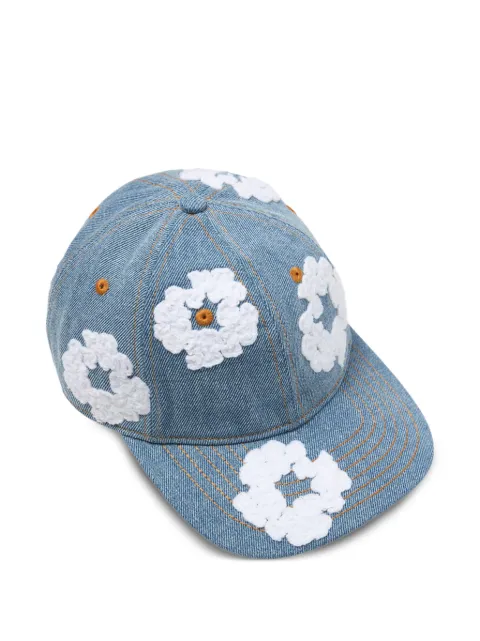 Denim Tears Cotton Wreath denim cap Blue DT874