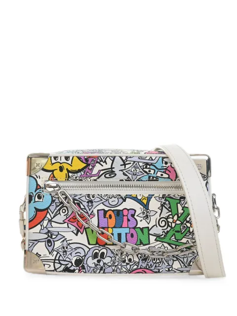 Louis Vuitton Pre-Owned 2021-2026 Monogram Comics Mini Soft Trunk crossbody bag White LFA72I48SNDSACS2