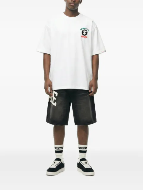 AAPE BY *A BATHING APE® x Jun Oson Moonface T-shirt White AAPTEM9848XXQ