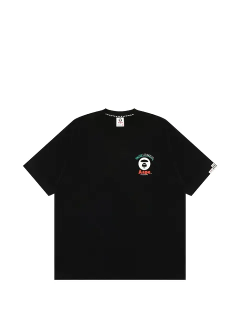 AAPE BY *A BATHING APE® x Jun Oson Moonface T-shirt Black AAPTEM9850XXQ