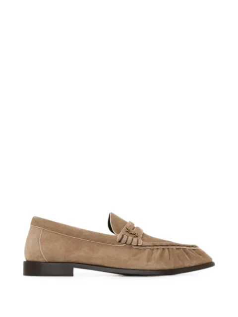 Saint Laurent Le Loafer supple in suede Neutrals A001MM27DTT