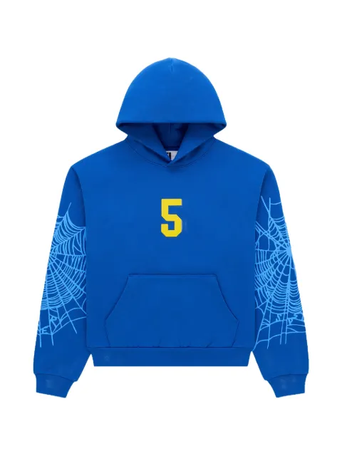 SP5DER Spider cotton hoodie Blue SP5DER577