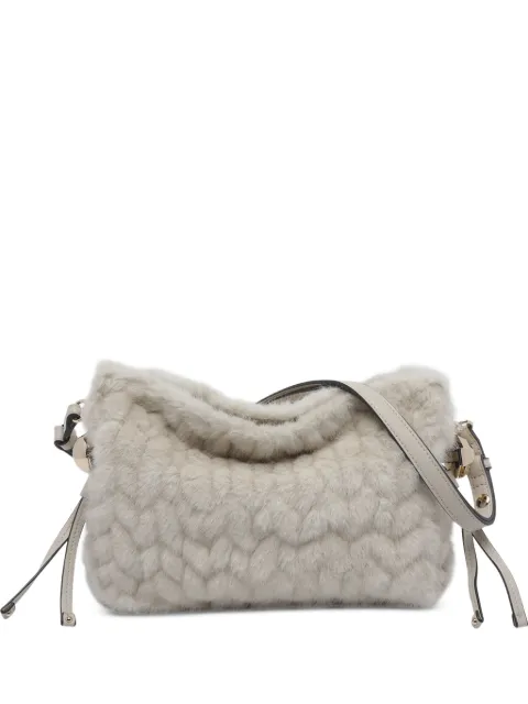LIU JO small Riccy bag in faux fur Neutrals AF6099E1168