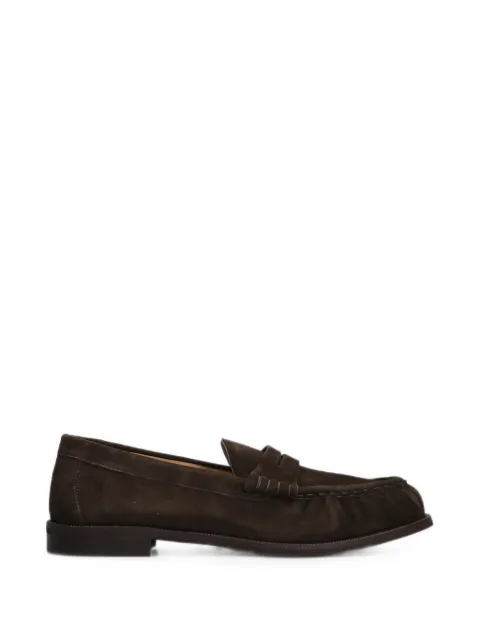 Julie Dee suede slip-on loafers Brown FW901
