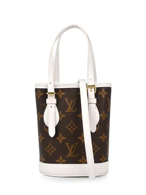Louis Vuitton Pre-Owned 2010-2020s Nano Bucket 2Way Monogram bag Brown RQ04460