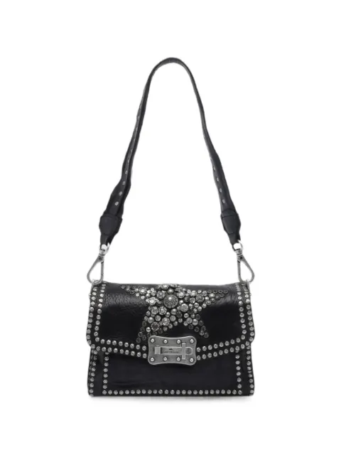 Campomaggi Agnese stud-embellished shoulder bag Black C016500NDX0173C3001