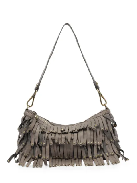 Campomaggi Natalia fringed shoulder bag Grey C045870NDX3142