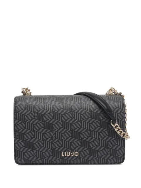 LIU JO geometric-pattern shoulder bag Black AF6056ES037