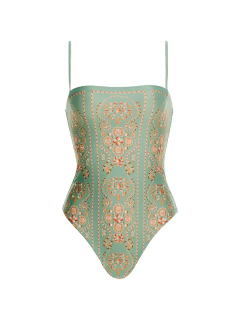 Agua By Agua Bendita Durazno Playa swimsuit Green 22006GREEN