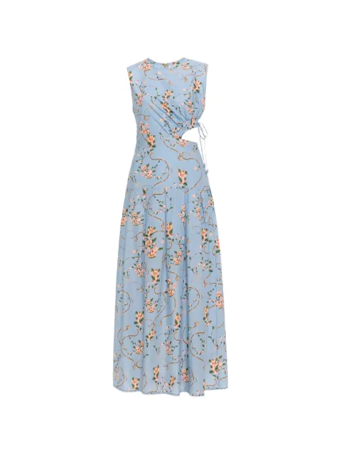 Agua By Agua Bendita Otoño Navegante midi dress Blue 21974BLUE