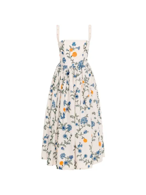 Agua By Agua Bendita Mielero Brisa midi dress Neutrals 23424IVORY