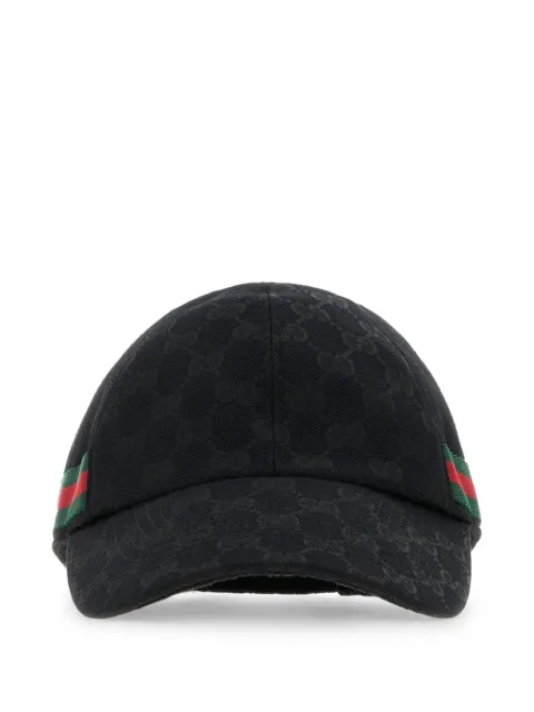 Gucci GG baseball hat with Web Black 8726324HBJP