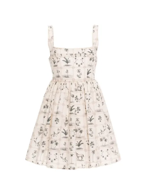 Agua By Agua Bendita Barbara Arena mini dress Neutrals 22008IVORY