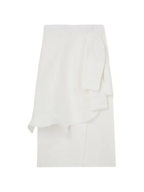 Róhe shirt-wrap detailed maxi skirt White 42032018