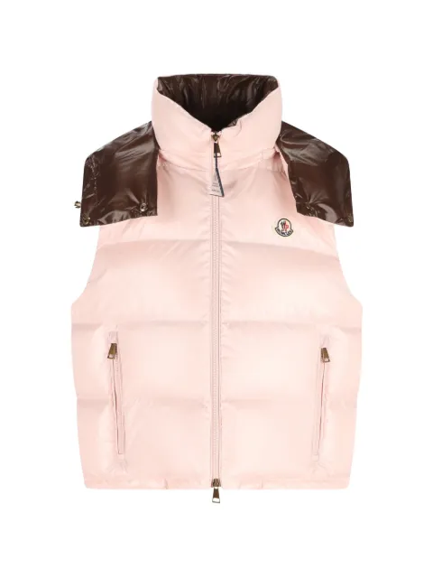 Moncler Niverolle short down gilet Pink L20931A00005597EU