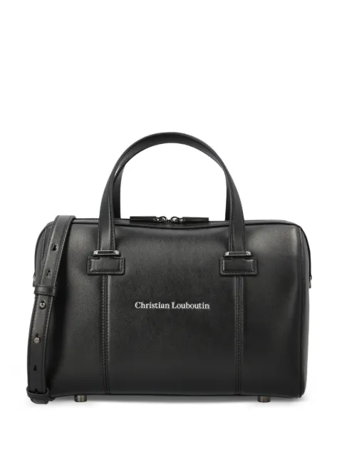 Christian Louboutin logo-print leather tote bag Black 3265249BK01
