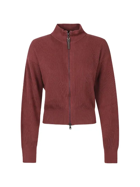 Brunello Cucinelli ribbed-knit cardigan Red M19194706C9791