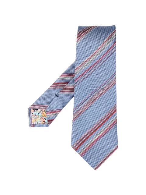 Paul Smith striped silk tie Blue M1A0TIEW41789