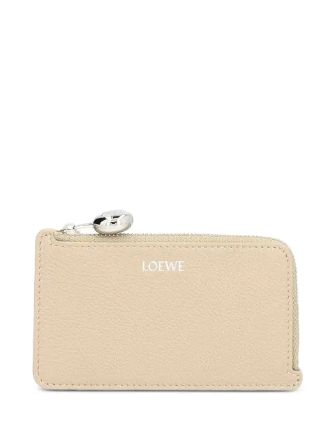 LOEWE pebble coin cardholder in pebble grained calfskin Neutrals CANBZ40X03