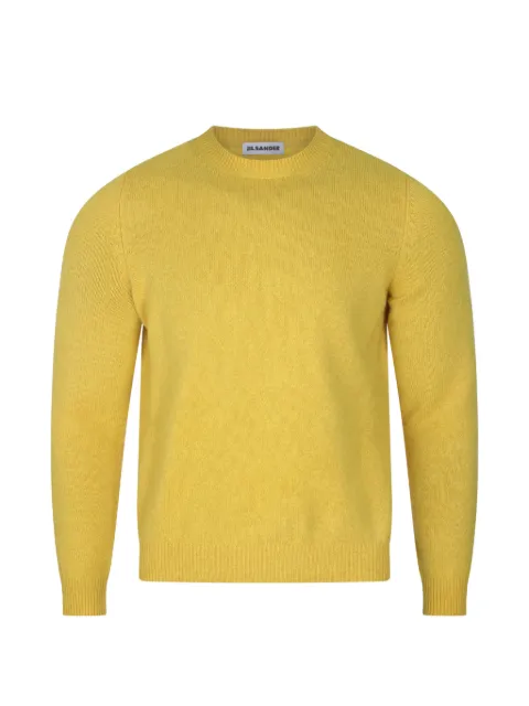 Jil Sander crew-neck ribbed-trim sweater Yellow J22GP0303J14856