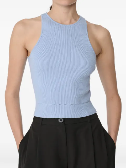 Toccin Avery Classic ribbed-knit racerback top Blue TF6907N040