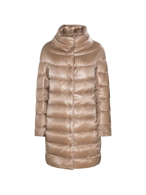 Herno Dora quilted high-neck coat Brown PI0177DIC12017