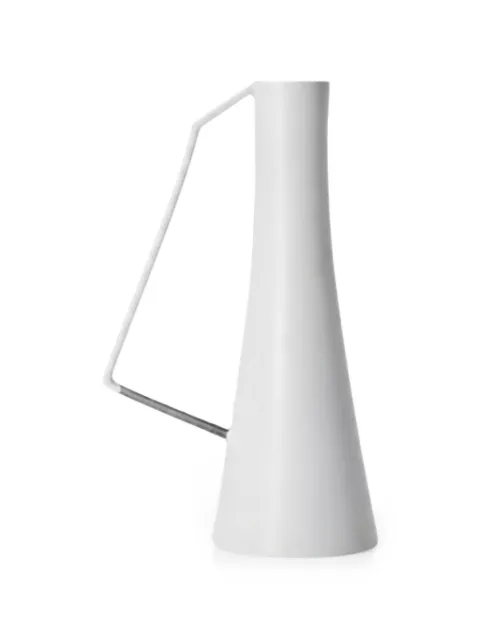 Domeniconi geometric side-handle jug vase White 185C200
