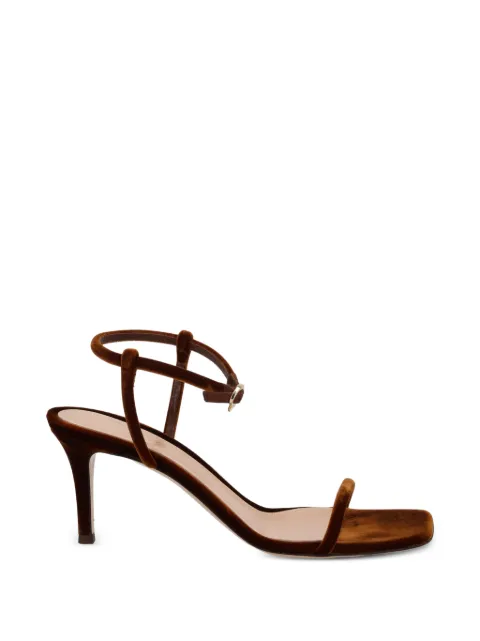 Gianvito Rossi velvet sandals Brown G3281570RICVELBROW