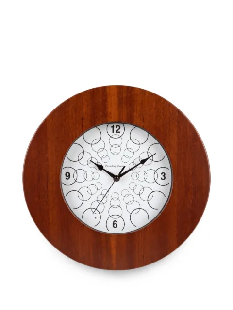 Domeniconi Mogan circle-pattern wall clock Brown 1856