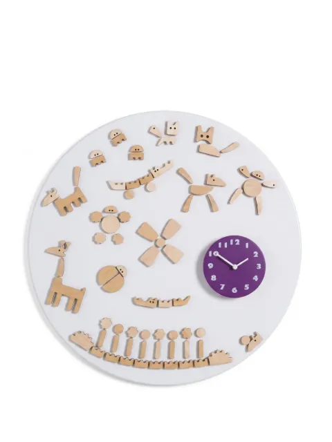 Domeniconi Tic animal-detail magnetic wall clock White 1852001