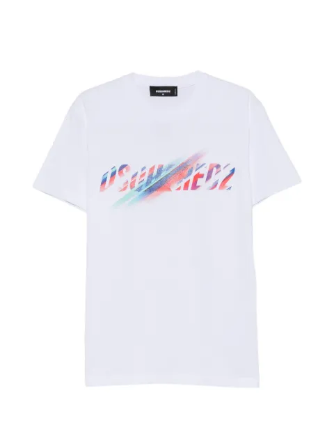 DSQUARED2 short-sleeve logo-print T-shirt White S71GD1673D20033