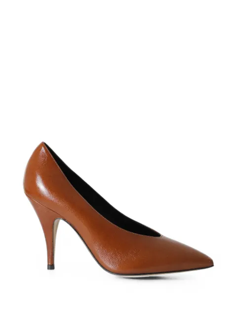 3juin pointed leather pumps Brown 327W4001R1381099