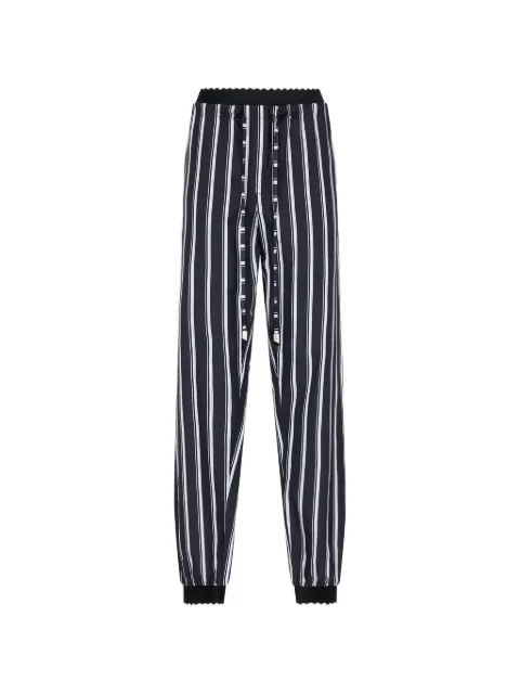 The Attico white and navy blue pants Blue 261WCP00316