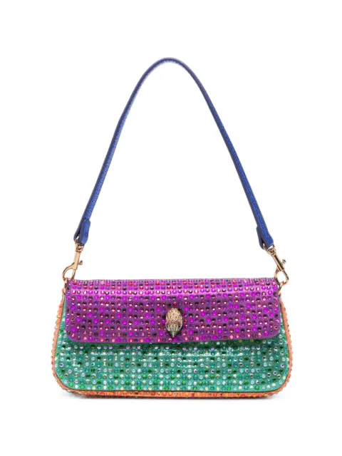 Kurt Geiger London Pickle crystal-embellished shoulder bag Purple 5579269609