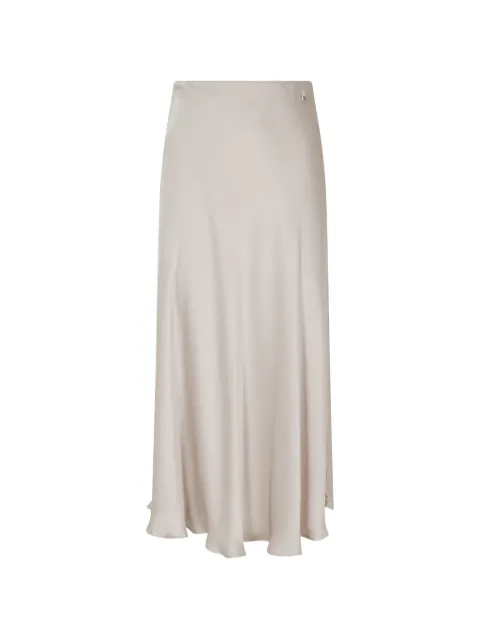 Herno logo-plaque midi skirt Neutrals GN00031DR12912