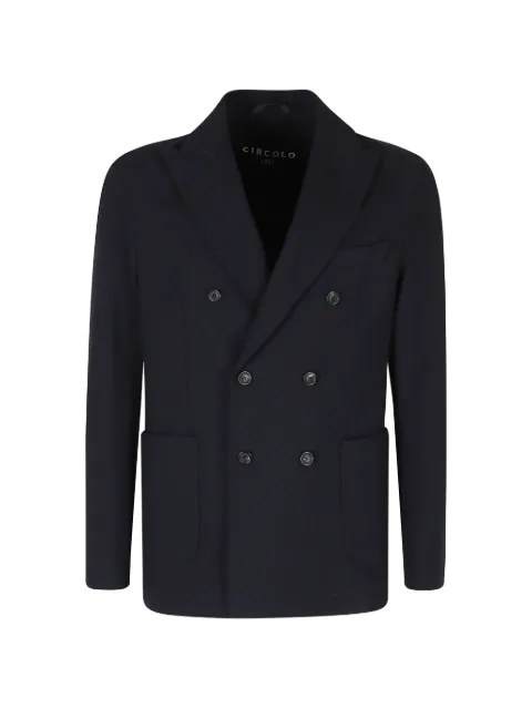 Circolo 1901 double-breasted peak-lapels blazer Blue CN5372099