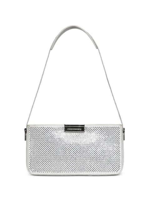 Alexander Wang Siren crystal-embellished shoulder bag Silver 20326P72L