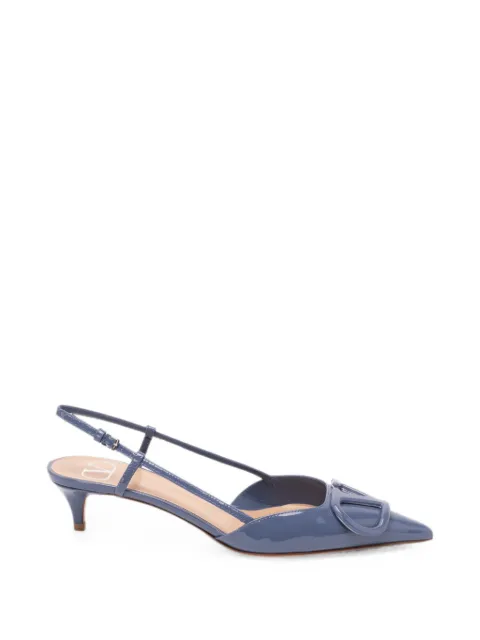 Valentino Garavani VLogo Signature slingback pumps Blue 9W2S0Q70DUW