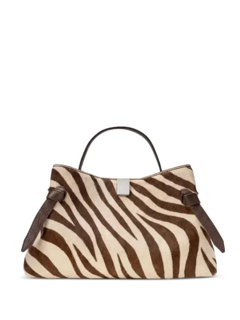 Yuzefi Gyoza zebra-print tote bag Neutrals YZFGYZPNF26L076