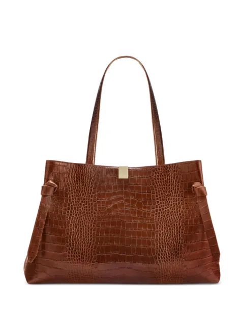 Yuzefi Gyoza leather tote bag Brown YZFGYZLF26L075