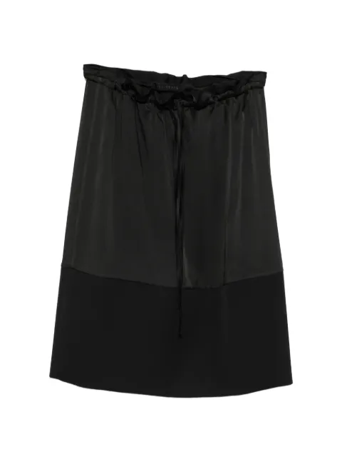 ALAINPAUL drawstring-fastening mini skirt Black APTASK06077