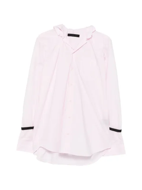 ALAINPAUL logo-strap chest-pocket shirt Pink APSHTO06011
