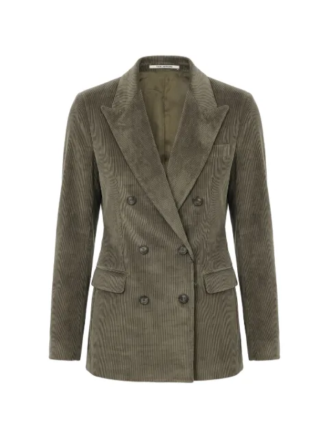 Tagliatore double-breasted corduroy blazer Green JPARIGI10B020002V