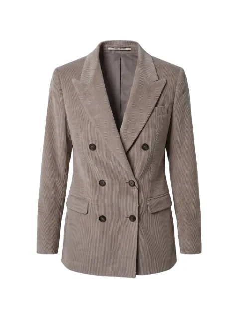 Tagliatore double-breasted corduroy jacket Brown JPARIGI10B020002V