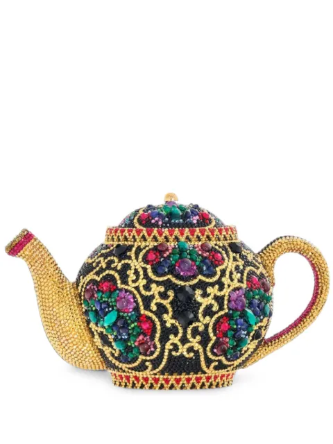 Judith Leiber Jasmine Teapot crystal-embellished tote bag Black M183606